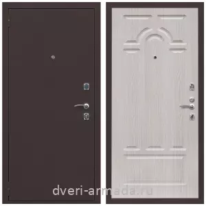 Утепленные входные двери, Дверь входная Армада Комфорт Антик медь / МДФ 6 мм ФЛ-58 Дуб беленый