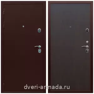 Готовые входные двери, Недорогая дверь входная Армада Люкс Антик медь / МДФ 6 мм ПЭ Венге