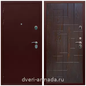 Входные двери Йошкар-Ола, Дверь входная Армада Люкс ТАнтик медь / МДФ 16 мм ФЛ-57 Дуб шоколад