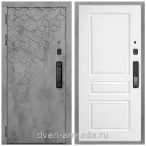 Входные металлические двери в Московской области, Дверь входная Армада Квадро МДФ 16 мм Kaadas K9 / МДФ 16 мм ФЛ-243 Белый матовый