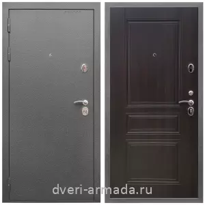 Входные двери с двумя петлями, Дверь входная Армада Оптима Антик серебро / МДФ 6 мм ФЛ-243 Эковенге