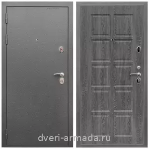 Входные двери 960х2050, Дверь входная Армада Оптима Антик серебро / МДФ 10 мм ФЛ-38 Дуб Филадельфия графит