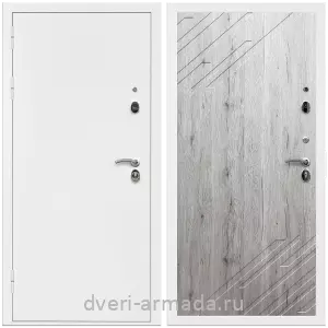 Одностворчатые входные двери, Дверь входная Армада Оптима Белая шагрень / МДФ 16 мм ФЛ-143 Рустик натуральный