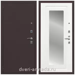 Входные двери лофт, Дверь входная Армада Комфорт Антик медь / МДФ 16 мм ФЛЗ-120 Ясень белый