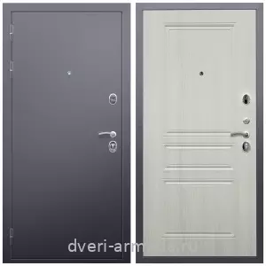 Входные двери с тремя петлями, Недорогая дверь входная в квартиру Армада Люкс Антик серебро / МДФ 6 мм ФЛ-243 Лиственница беж