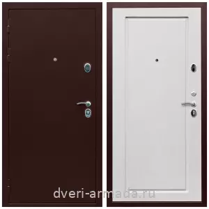 Входные двери лофт, Дверь входная Армада Люкс Антик медь / МДФ 16 мм ФЛ-119 Ясень белый