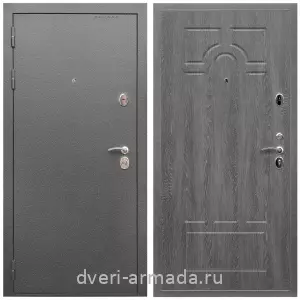 Для загородного дома, Дверь входная Армада Оптима Антик серебро / МДФ 6 мм ФЛ-58 Дуб Филадельфия графит