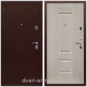 Входные двери Верона, Дверь входная Армада Люкс Антик медь / МДФ 16 мм ФЛ-2 Дуб беленый