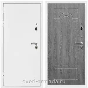 Входные двери лофт, Дверь входная Армада Оптима Белая шагрень / МДФ 6 мм ФЛ-58 Дуб Филадельфия графит