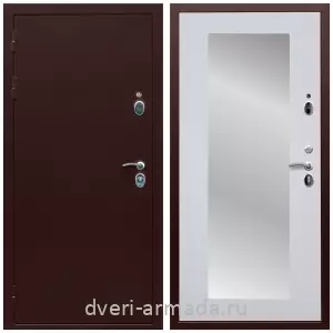 Входные двери лофт, Дверь входная Армада Люкс Антик медь / МДФ 16 мм ФЛЗ-пастораль Белый матовый двухконтурная