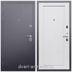 Входные двери 960 мм, Дверь входная Армада Люкс Антик серебро / МДФ 16 мм ФЛ-119 Ясень белый