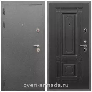 Входные двери 960х2050, Дверь входная Армада Оптима Антик серебро / МДФ 16 мм ФЛ-2 Венге