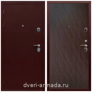 Входные двери Йошкар-Ола, Дверь входная Армада Люкс Антик медь / МДФ 16 мм ФЛ-86 Венге структурный