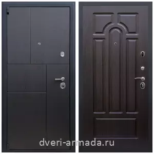 Толстые входные двери, Дверь входная Армада Бастион МДФ 16 мм ФЛ-290 Дуб фактурный шоколад / МДФ 16 мм ФЛ-58 Венге