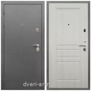 Входные двери Йошкар-Ола, Дверь входная Армада Оптима Антик серебро / МДФ 6 мм ФЛ-243 Лиственница беж