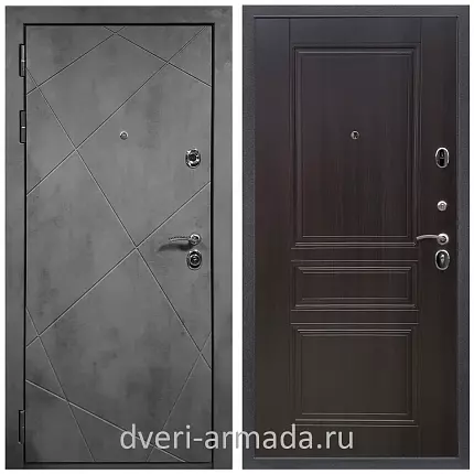 Дверь входная Армада Лофт МДФ 16 мм ФЛ-291 Бетон тёмный / МДФ 6 мм ФЛ-243 Эковенге