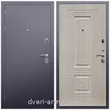 Входные двери Верона, Дверь входная Армада Люкс Антик серебро / ФЛ-2 Дуб белёный от производителя в коттедж с теплоизоляцией