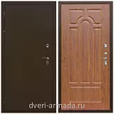 Уличные, Дверь входная утепленная для загородного дома Армада Термо Молоток коричневый/ ФЛ-58 Морёная береза с шумоизоляцией