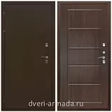 Двери в деревянный дом, Дверь входная уличная в дом Армада Термо Молоток коричневый/ ФЛ-39 Венге для загородного дома с 3 петлями эконом класса