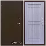 Уличные, Дверь входная в деревянный дом Армада Термо Молоток коричневый/ ФЛ-242 Сандал белый недорого простая в тамбур