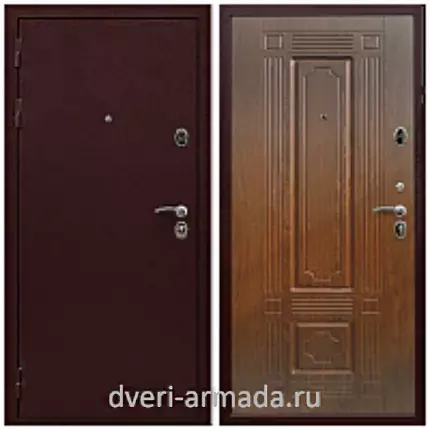 Дверь входная Армада Престиж Антик медь / МДФ 6 мм ФЛ-2 Мореная береза