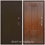 Непромерзающие входные двери, Дверь входная уличная в дом Армада Термо Молоток коричневый/ ФЛ-2 Мореная береза для загородного дома от производителя